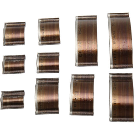 10 pièces Emporte-pièce en Cuir Forme Arc 1/4R Acier Carbone pour Portefeuilles Ceintures DIY