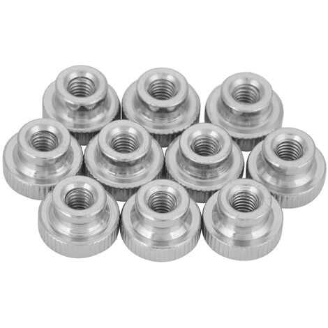10 pièces en acier au carbone Type élevé écrou de poignée de pouce moleté GB806 M3 311