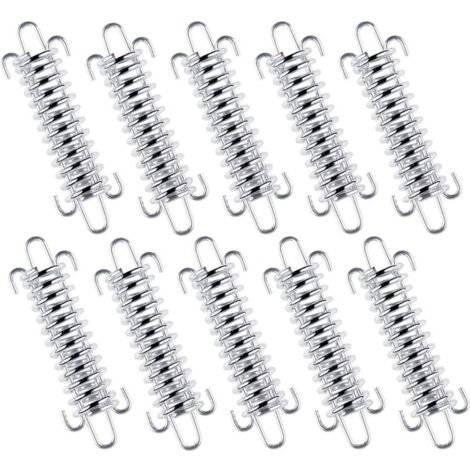 10 Pièces en acier Inoxydable Ressort de Soleil de Fixation à ressort Hélicoïdal pour tente de camping Auvent Accessoires - Tendeurs pour Tente