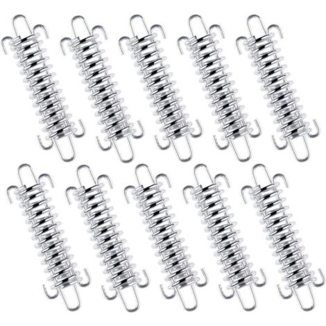 10 Pièces en acier Inoxydable Ressort de Soleil de Fixation à ressort Hélicoïdal pour tente de camping Auvent Accessoires - Tendeurs pour Tente