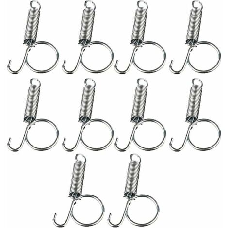 10 PIÈCES en Métal Doigt Printemps Crochet De Verrouillage pour Fixation Pet Cage Porte pour Lapin Cages Portes Lapins Rongeurs Hamsters Écureuils Oiseaux,