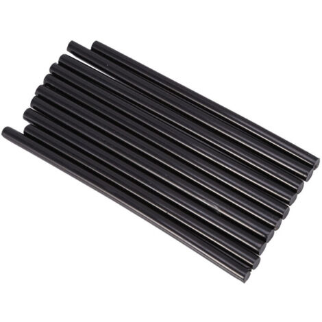 10 pièces ensemble 7 150mm btons adhésifs de colle thermofusible colorée pour 20W petit pistolet électrique noir