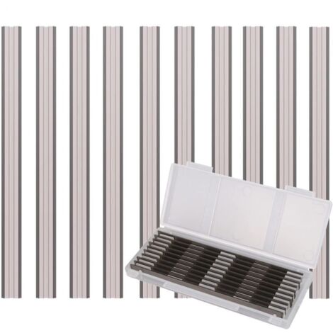 10 Pièces Ensemble de Rabot Electrique Lame, 82x5.5x1.1mm, pour Rabots Makita, Black & Decker, Bosch, DeWalt et Elu