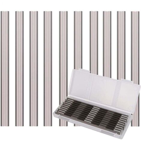 10 Pièces Ensemble de Rabot Electrique Lame, 82x5.5x1.1mm, pour Rabots Makita, Black & Decker, Bosch, DeWalt et Elu