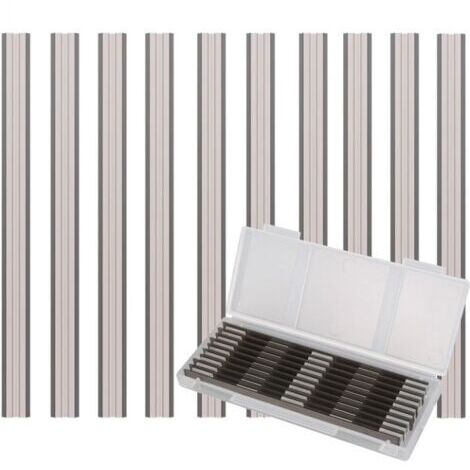 10 Pièces Ensemble de Rabot Electrique Lame, 82x5.5x1.1mm, pour Rabots Makita, Black & Decker, Bosch, DeWalt et Elu