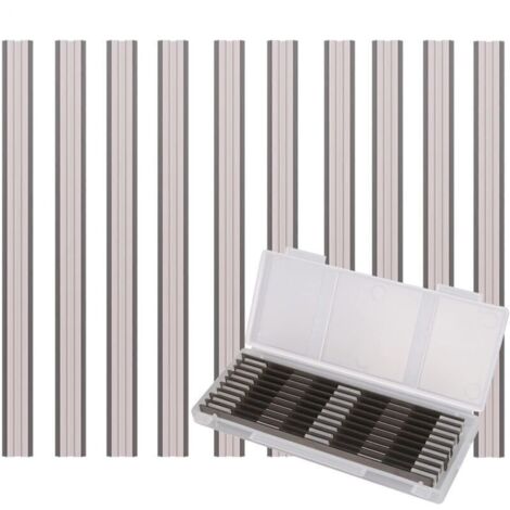 10 Pièces Ensemble de Rabot Electrique Lame, 82x5.5x1.1mm, pour Rabots Makita, Black & Decker, Bosch, DeWalt et Elu