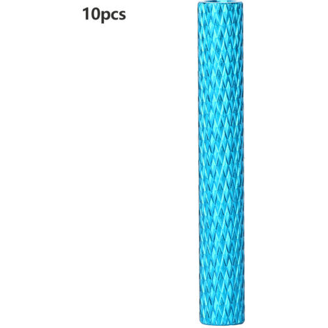 10 Pièces Entretoises Filetées Internes M3x35mm en Alliage d'Aluminium Anodisé Bleu Clair