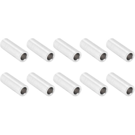 10 Pièces Entretoises Lisses en Aluminium, Diamètre 6mm, Longueur 14mm, pour Montage et Fixation Électronique