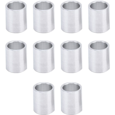 10 Pièces Entretoises Rondes en Alliage d'Aluminium Diamètre 10mm 12mm, Écarts de Montage