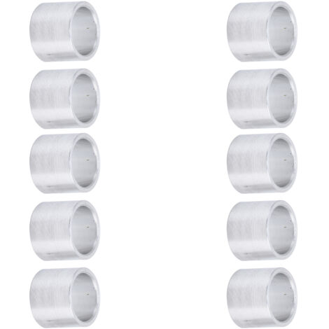10 Pièces Entretoises Rondes en Alliage d'Aluminium Diamètre 10mm/8mm, Écarts de Montage
