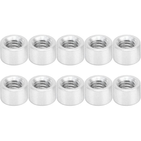 10 Pièces Entretoises Rondes Série 3501, Colonnes d'Espacement pour Support Structurel, Tige M4 x 0.7mm, Longueur 4mm