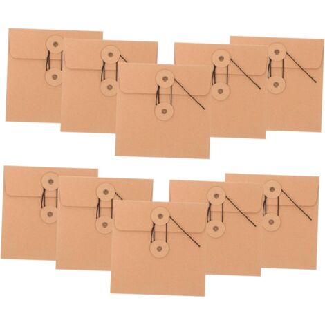 10 pièces Enveloppes Papier Kraft pour CD Dvd Étuis de Rangement