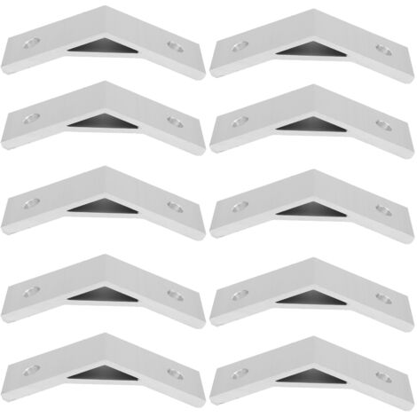 10 pièces Équerres d'angle 135° en alliage d'aluminium pour profilés 4040, supports de fixation robustes