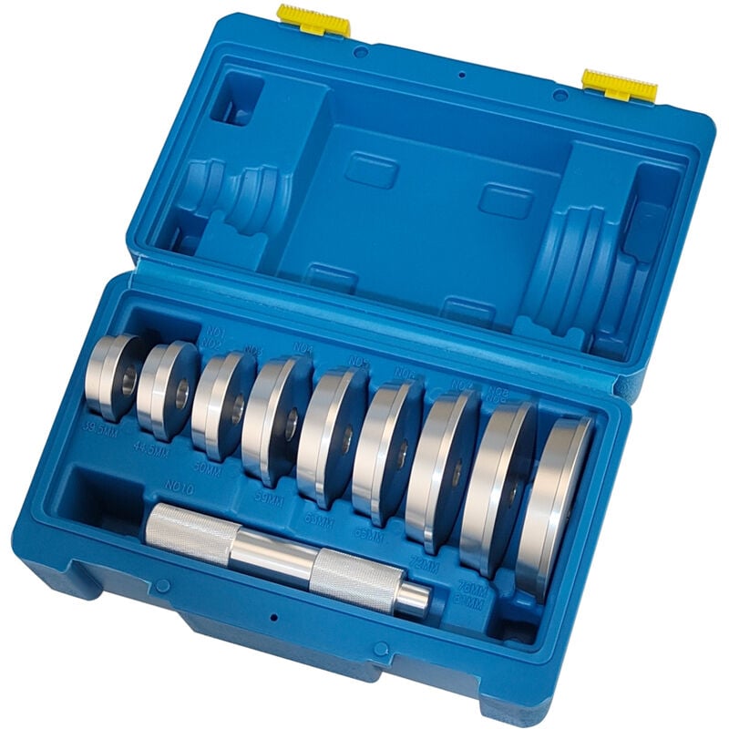 10 pièces Extracteur de roulement voiture presse hydraulique Outillage mecanique auto pour presser et enfoncer les roulements/arbres/joints