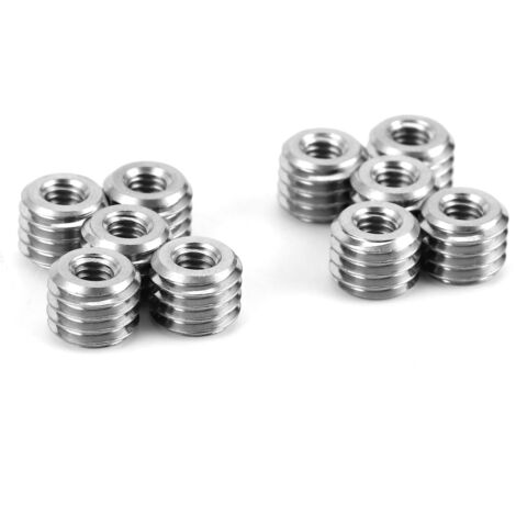 10 pièces femelle M4x0.7 mle M8x1.25 filetage 6mm écrou réducteur acier inoxydable pour Aviation Automobiles Turbines à vapeur