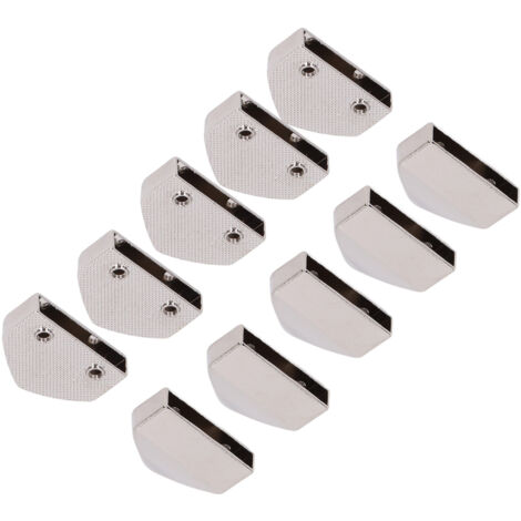 10 pièces Fermoirs Éclair Brillants Décoratifs pour Sacs et Valises - Blanc