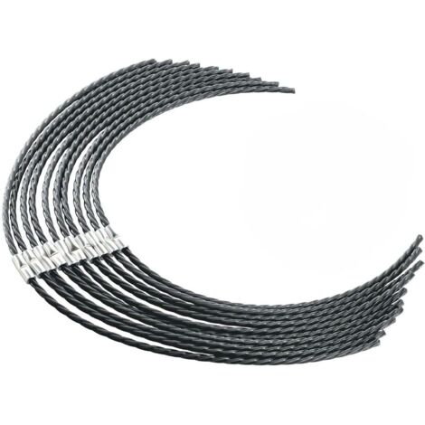 10 Pièces Fil de Coupe Extra Résistant, pour Débroussailleuse Bosch F016800431 Bobine AFS 23-37 Filetage Brushcutter Lines(37 cm × 3,5 mm) -