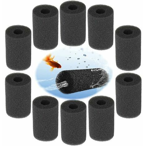 10 pièces filtre d'entrée éponge pré filtre éponge aquarium
