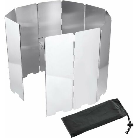 10 Pieces Foldable Stove Windscreen, Camping Windscreen for Camping and Hiking