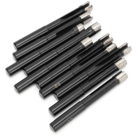 10 Pièces Foret Diamant pour Céramique, Marbre, Granit, Scie Cloche 8mm