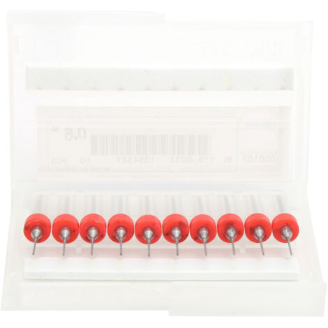 10 pièces Forets de Nettoyage pour Buses d'Imprimante 3D, Accessoires d'Imprimante 0.6mm