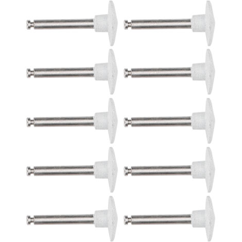 10 pièces Fraises de Polissage Dentaire à Basse Vitesse, Kit de Fraises pour Meulage et Polissage Gris