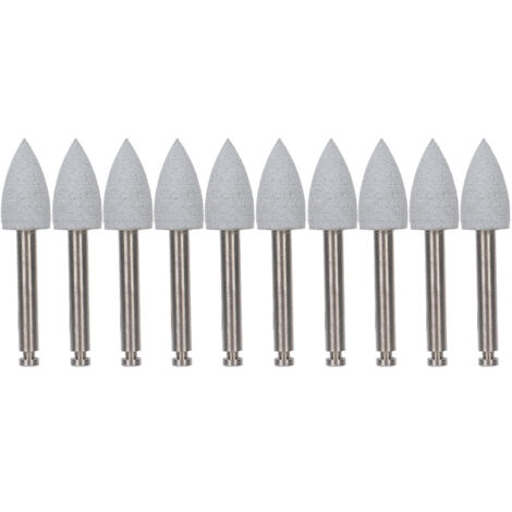10 pièces fraises de polissage dentaire basse vitesse, kit de fraises grises 410 pour meulage et polissage