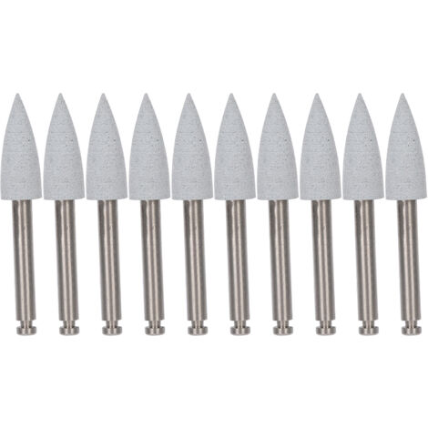 10 pièces fraises dentaires polissage basse vitesse, kit forets meulage pour polisseur dentaire gris 406