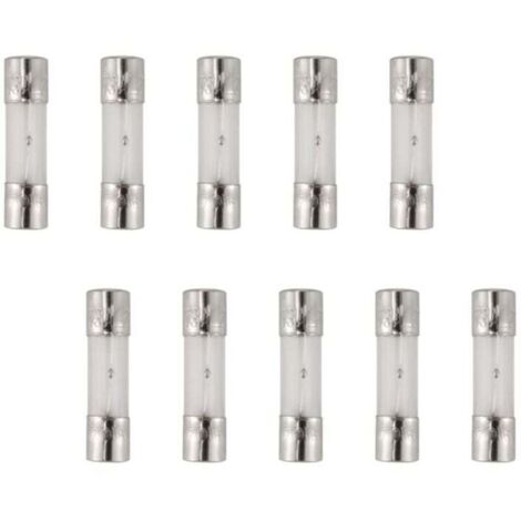 10 Pièces Fusibles à Soufflage Lent 5x20mm 250V 3A Verre Tubes pour Équipements Électriques