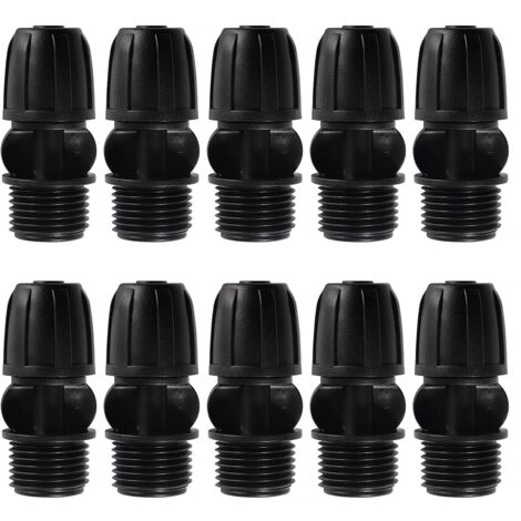 10 Pièces G1/2 Filetage Mâle à 8/12 mm Raccords D'irrigation Goutte à Goutte, Connecteur de Tuyau D'irrigatio, Connecteur D'Irrigation Goutte à Goutte, pour Jardin, Pelouse