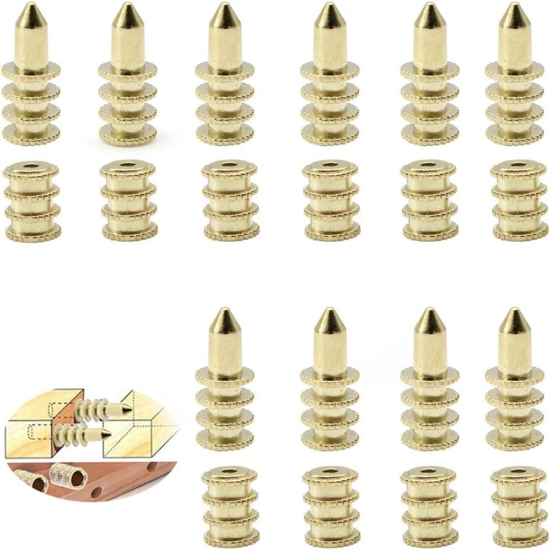 10 Pièces Goupille de Support, Matériau en Alliage de Zinc Goupilles D'étagère de Soutien pour un Point Central de Perçage et une Position de Tenon