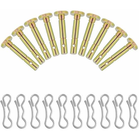 10 Pièces Goupilles de Cisaillement, Goupilles Fendues de Remplacement, Shear Pin de Remplacement, pour Les Pièces de Rechange, Le Remplacement de la Souffleuse à Neige