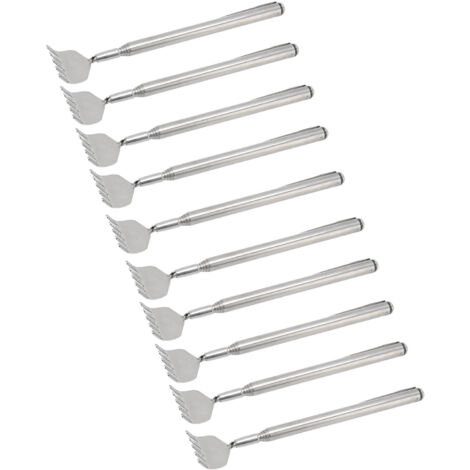 10 pièces Grattoir à Dos Rétractable Mini Portable Pliable avec Clip de Poche pour Soulager les Démangeaisons