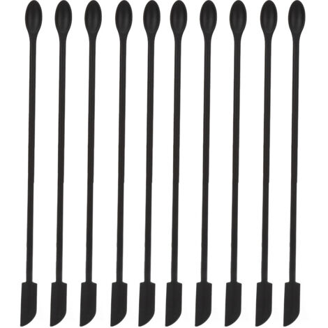 10 Pièces Grattoir en Silicone Souple, Design Courbé Allongé avec Double Tête Intégrée