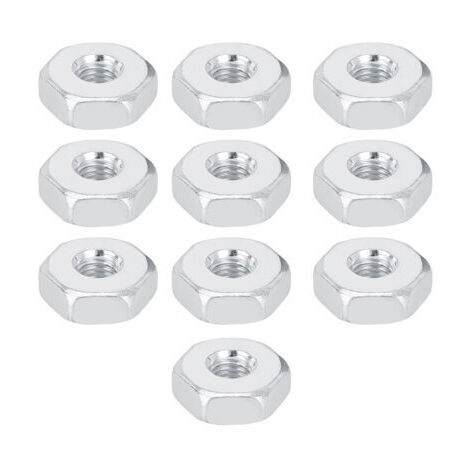 10 Pièces Guidon Chaîne Protège-Écrous Hexagonaux 8mm en Acier Inoxydable pour Tronçonneuse -