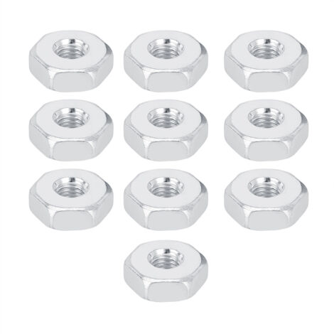 10 Pièces Guidon Chaîne Protège-Écrous Hexagonaux 8mm en Acier Inoxydable pour Tronçonneuse -KZQ