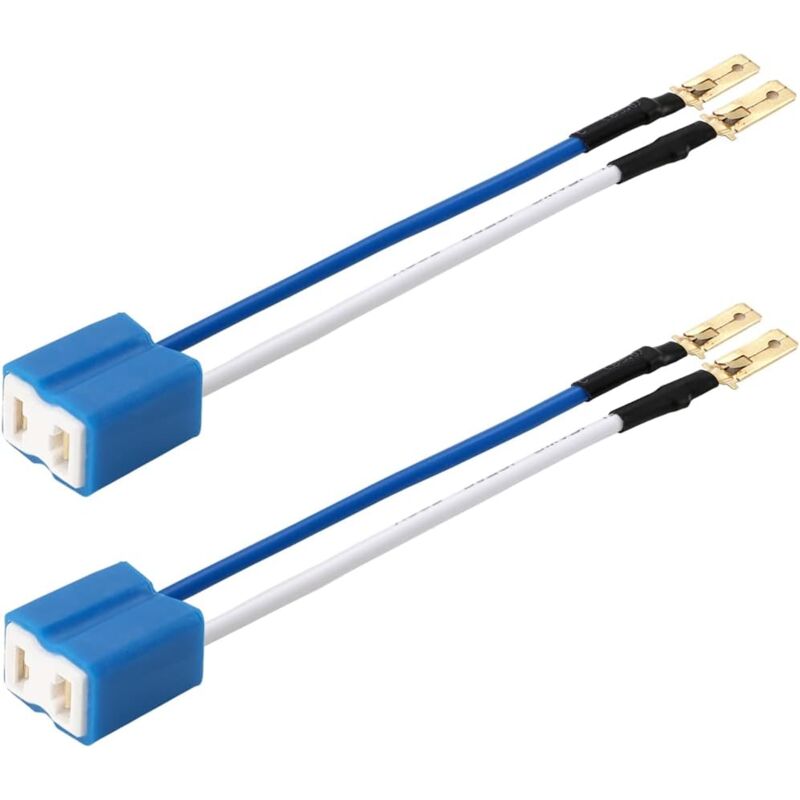 10 pièces H7 prise de connecteur de phare en céramique pour LED Kit de Conversion de faisceau de câblage de prise de phare de remplacement