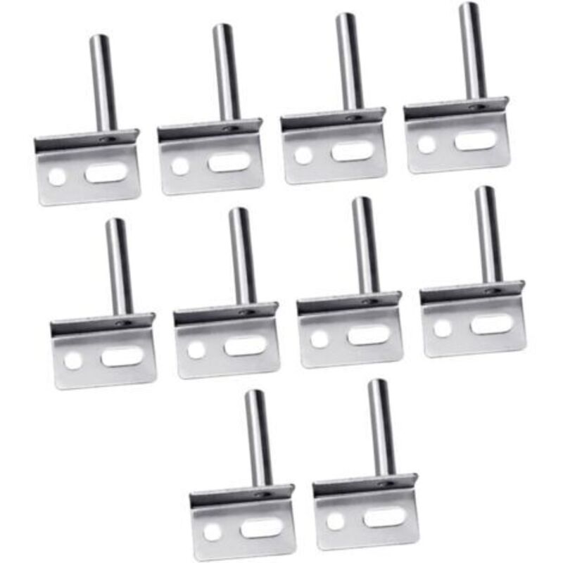 10 Pieces Heavy Duty Hinges for Wooden Door Pivot Hinge Silver Finish Easy Installation Versatile Use for Interior and Commercial Doors
