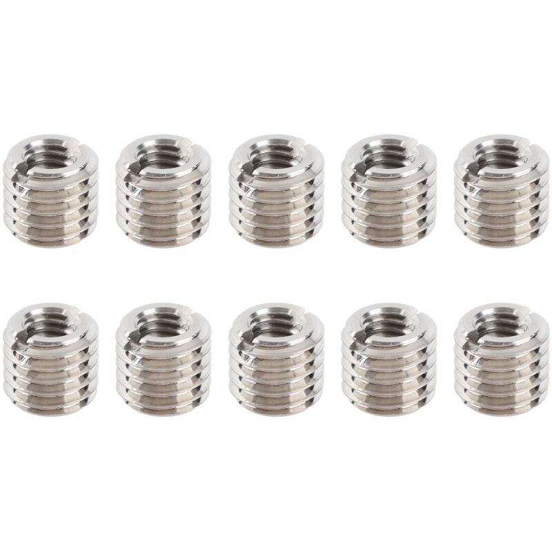 Qiyao - 10 Pièces Insérer L'écrou Réducteur de Réparation M6 x 1.0 Femelle et M10 x 1.5 Outil D'extension de Filetage Mâle Accessoire de Fixation