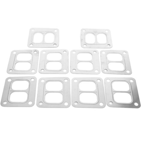 10 pièces Joint Turbo Acier Inoxydable pour Turbocompresseur Garrett T4 Flange, Pièces d'Entrée Divisée