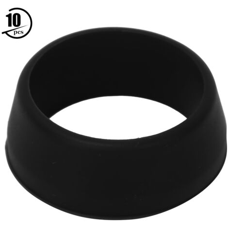 10 Pièces Joints Toriques 25-30mm en Silicone Souple pour Selle de Vélo de Montagne, Couverture de Tige de Selle Étanche Noir