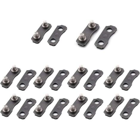 10 pièces Kits de réparation de chaîne de tronçonneuse pour 3/8-LP Master Link Sangles de jauge Outils de jauge hautement Assortis à l'original