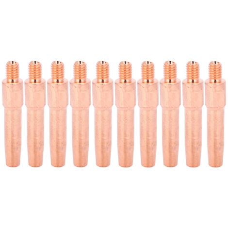 10 pièces L45 Buses de Torche MIG Soudage Cuivre Rouge Conseils de Contact pour Machine à Souder