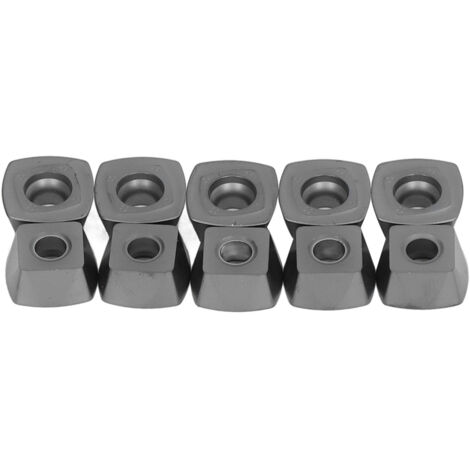 10 Pièces Lames de Fraisage Carbide Revêtues pour Bois, Outils CNC Tour SDMT120512-GH