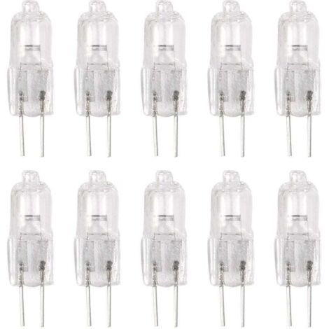 10 Pièces Lampe Halogène G4 12V 35W Blanc Chaud à Broches