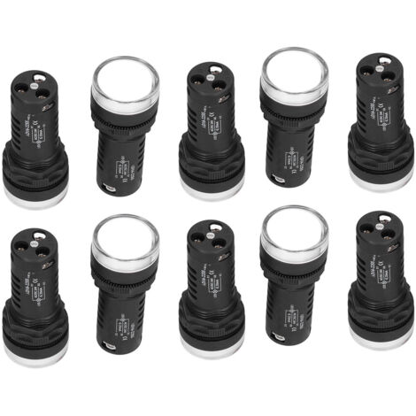 10 pièces LED indicateurs d'énergie rouge et verte pour moteurs 24V AC/DC, voyants d'alimentation économes