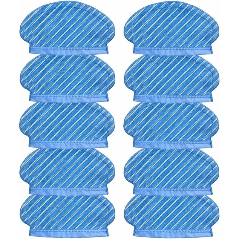 Fei Yu - 10 Pièces Lingettes de Nettoyage pour Ecovacs Deebot Ozmo 920 950 Accessoires pour Aspirateur Robot Lingettes, de Rechange Pièces de Chiffon