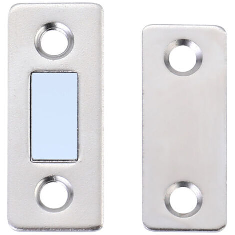 10 Pièces Loquet Magnetique Aimant Porte Placard,Boucle Magnétique Ultra-Mince Serrure Porte Meubles pour Porte de Coulissante Tiroirs Fenêtre Armoire