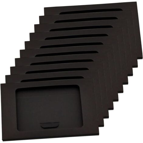 10 pièces Lot de Boîtes Papier Kraft pour Cartes Postales avec Fenêtre