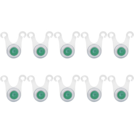 10 pièces lumière LED extérieure suspendue en silicone pour tente de camping, éclairage d'ambiance vert